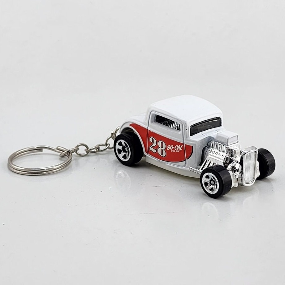 Hotwheels Hot Rod Classic Car Keychain Etsy