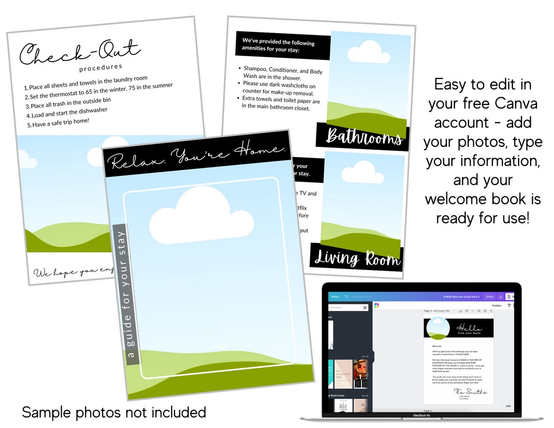 Vrbo Host Templates for Vacation Rentals with House Guide Etsy
