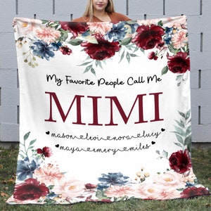 Personalized Grandma Blanket, Mothers Blanket, Grandma Blanket, Personalized Blanket for Grandma, Grandma Gift, Blanket for mom, Mother Day