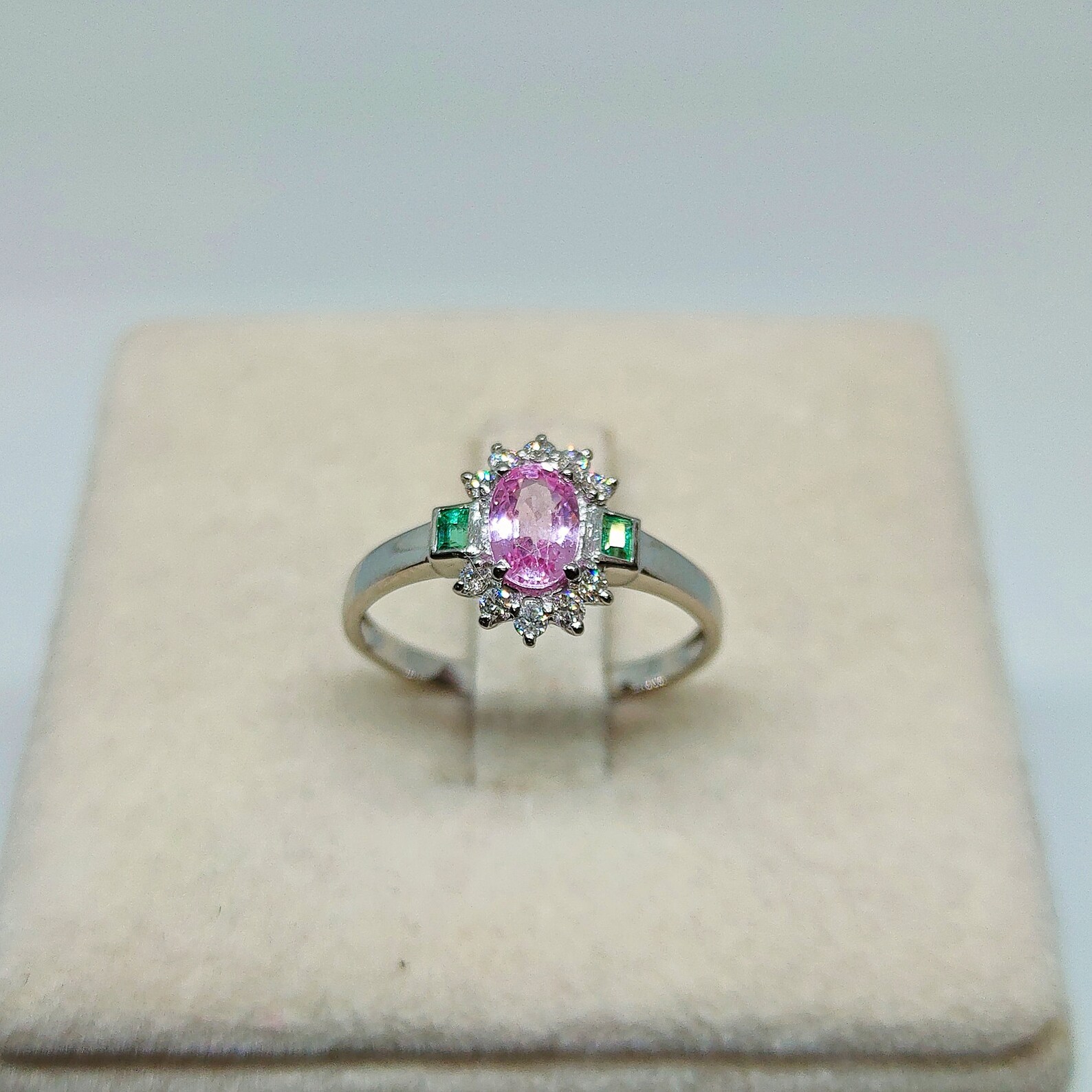emerald cut pink sapphire emerald cut pink sapphire