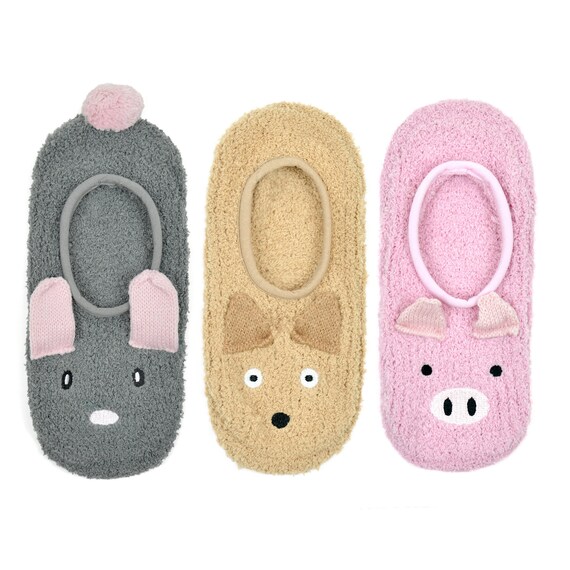 Ladies Animal Gripper Slipper Foot Socks One Size -  Finland