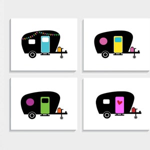 Vintage Campers Note Cards w/envelopes | Card or Sets | Greeting Cards | Vintage Campers | Thank you Cards | Birthday | Trendy