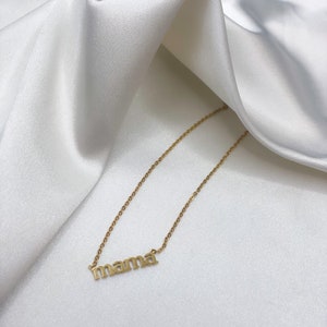 Dainty Mama Necklace, Mothers Day gift, Gift for Her, Mom, Dainty Jewelry