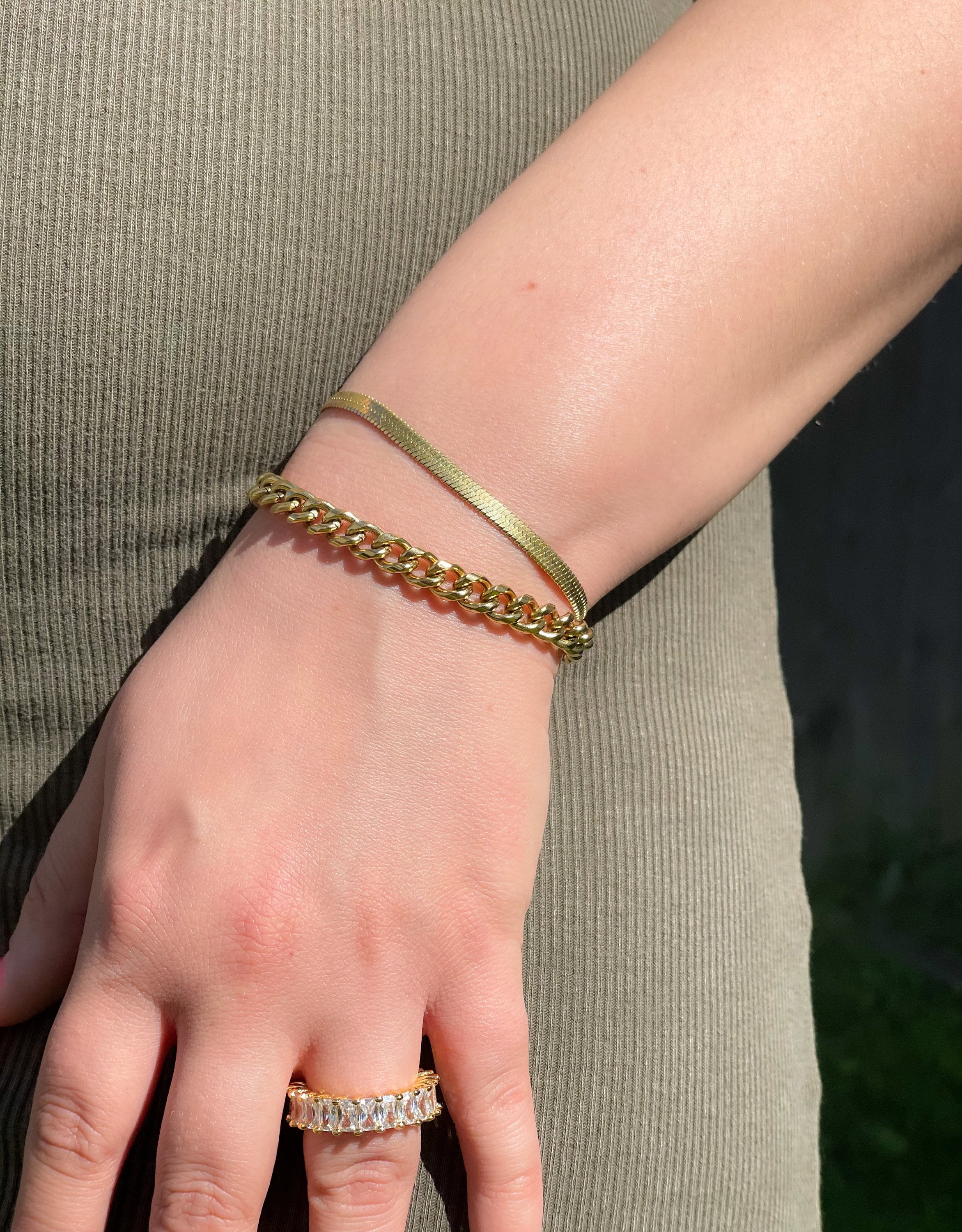 Mellisa Cuban Bracelet Thick Chunky Gold Bracelet for Women Etsy