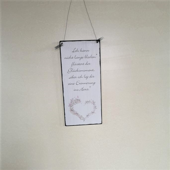 Glücksmoment Ich kann nicht lange bleiben, flüstert der Glücksmoment