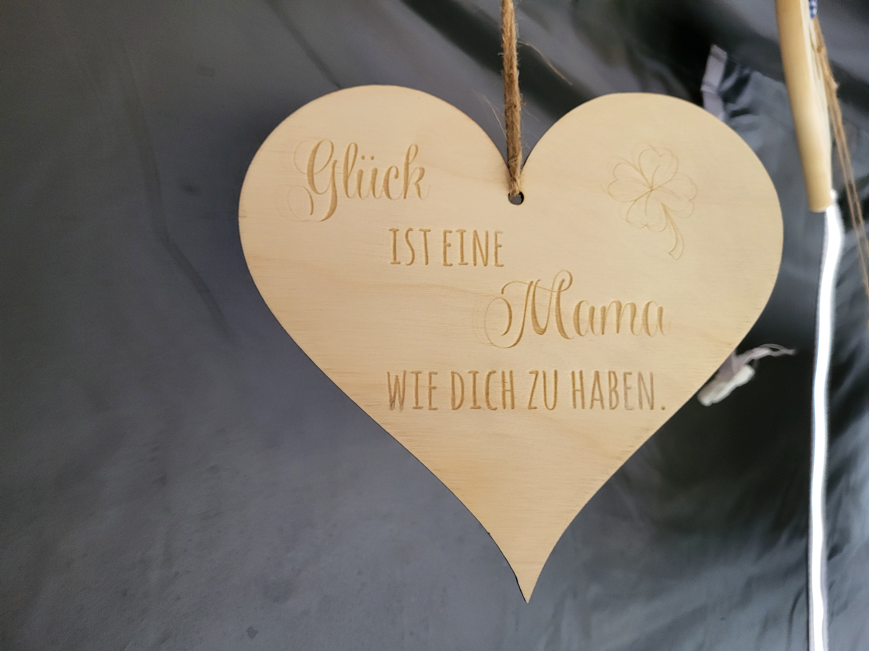 Heart "Happiness is having a mom like you", customizable, wooden heart, entrance sign, Mother's Day, gift, Christmas, wall decoration