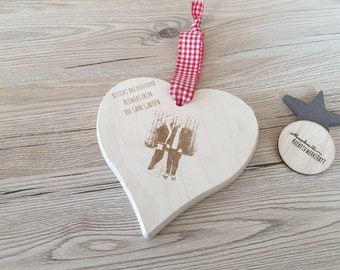 Personalisiertes Holzherz, Wandbild, Foto, Spruch, Geschenk, zum aufhängen, Herzlich Willkommen, Home, mit Bild und Spruch