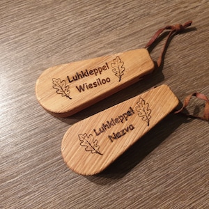Noble bottle opener with name made of oak, engraving, laser, beer, gift