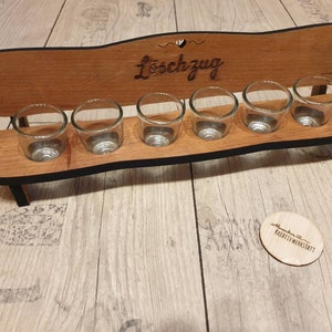 Personalized schnapps bench with engraving made of alder wood, regulars&#39; table, wedding, moving in, birthday, retirement