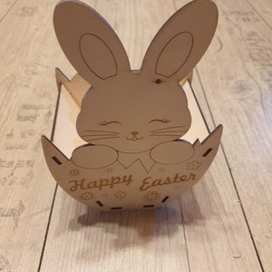 Osterhase, Osternest, Osterdekoration, Ostergeschenk, Geschenk Ostern, Bausatz, Holzbausatz