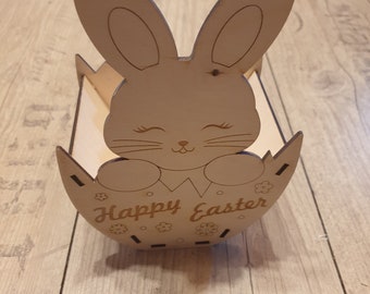 Osterhase, Osternest, Osterdekoration, Ostergeschenk, Geschenk Ostern, Bausatz, Holzbausatz