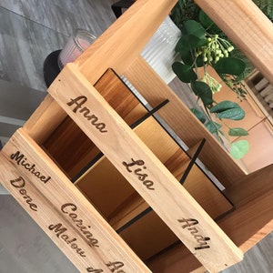 Beer carrier made of solid oiled ash, men&#39;s handbag, gift, beer drinker, bottle carrier, personalized gift