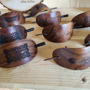 Haarclip, hout, haarclip, haaraccessoires, hout, haarclip, Keltische haarclip, houten haarsieraden, haarspeld
