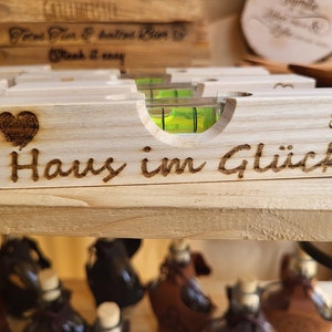 Waterpas, huis in geluk, bruiloft, cadeau, geluksschaal, intrek, topping-ceremonie