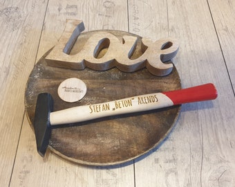 Personalized hammer / custom laser engraving / gift idea for Father's Day, birthday, etc.