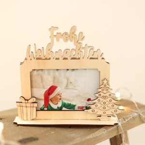 Cornici in legno, cornici per foto, Natale, foto di Natale, Buon Natale