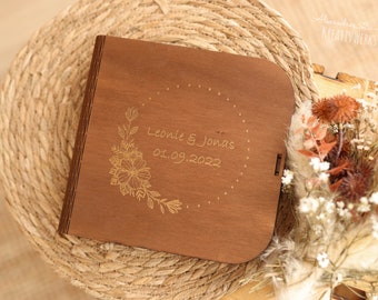 13x18 photos, photo box, wedding, memory, photographer, photo packaging, wooden photo box, wooden box, wedding photos with USB stick