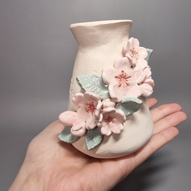 Cherry Blossom Vase Dry Flower Ceramic Handmade Etsy