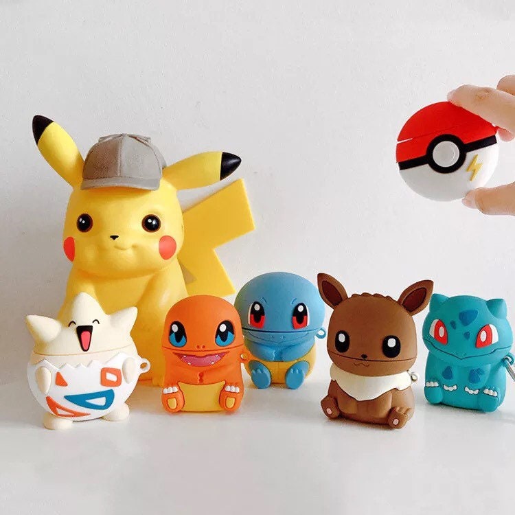 Kawaii Pokemon Cover Case for Airpod 1st & 2nd Gen- Bulbasaur/ Charma…
