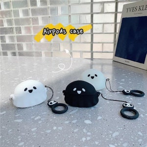 Cute Happy Ghost Silicone Cover Case for Airpods 3rd Generation