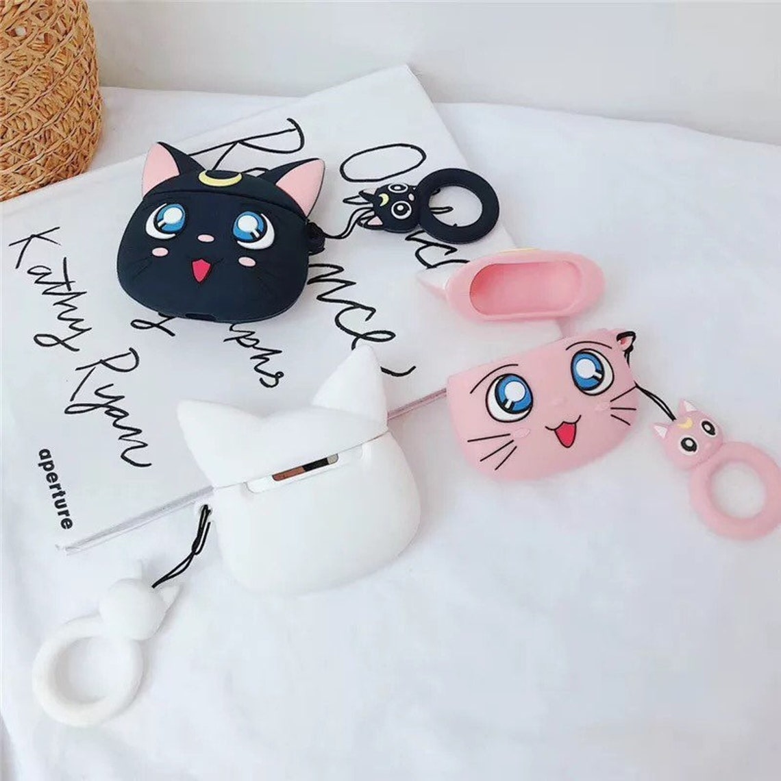 Kawaii Sailor Moon Cat Cover Case for Airpod 1&2 Gen and | Etsy