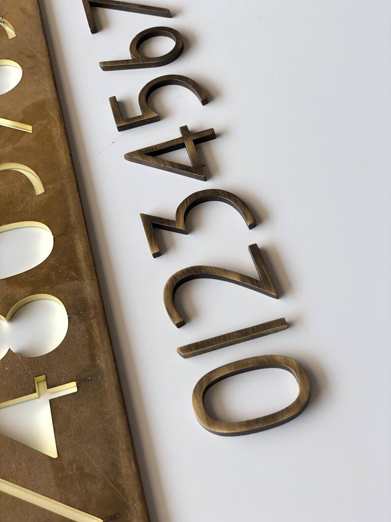 Brushed Brass Sign Antique Brushed Brass Custom Brass Etsy