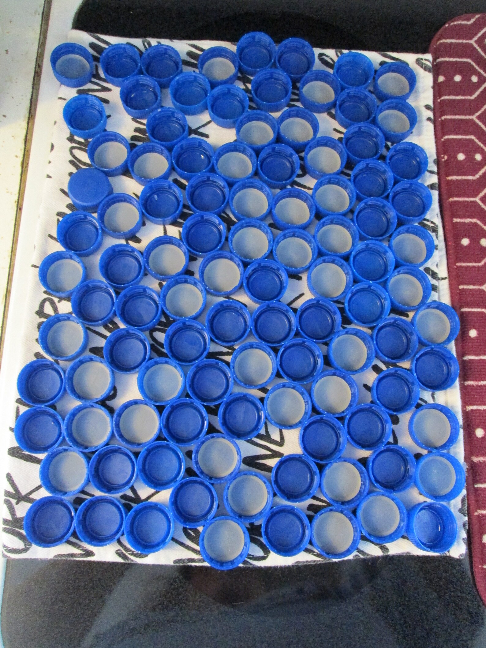 Lot of 100 Plastic Blue Pepsi Caps Etsy