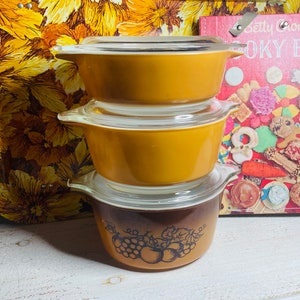 Pyrex Old Orchard Casserole Set