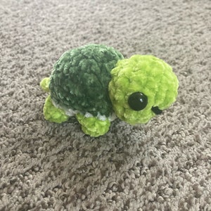 FINISHED PRODUCT Turtle Plushie (Multiple sizes & custom colors)