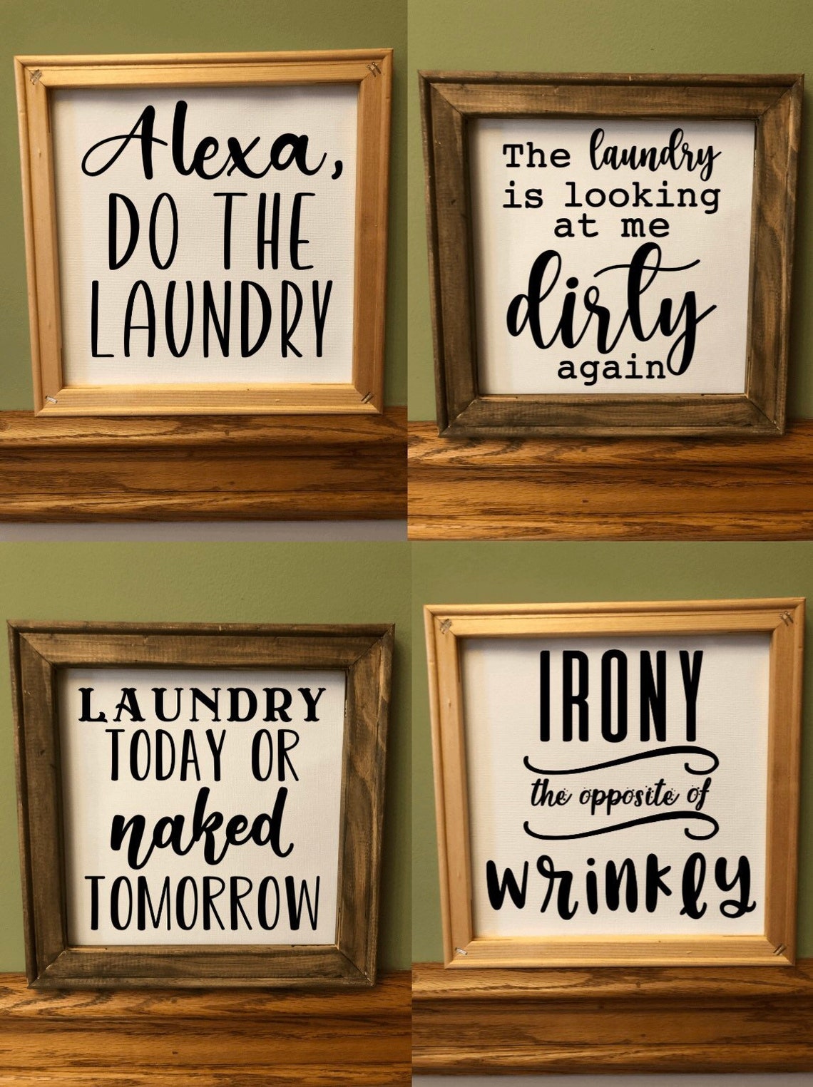 Laundry signs Etsy