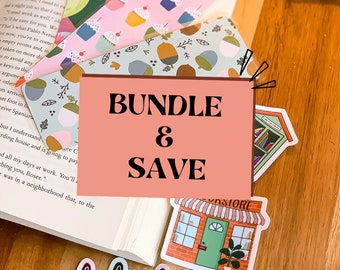 BUNDLE and SAVE. Bookmarks or Stickers ***Please check availability***