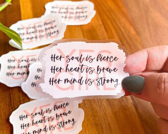 Yes Girl - Inspirational Clear Sticker | Vinyl 3x2 inches