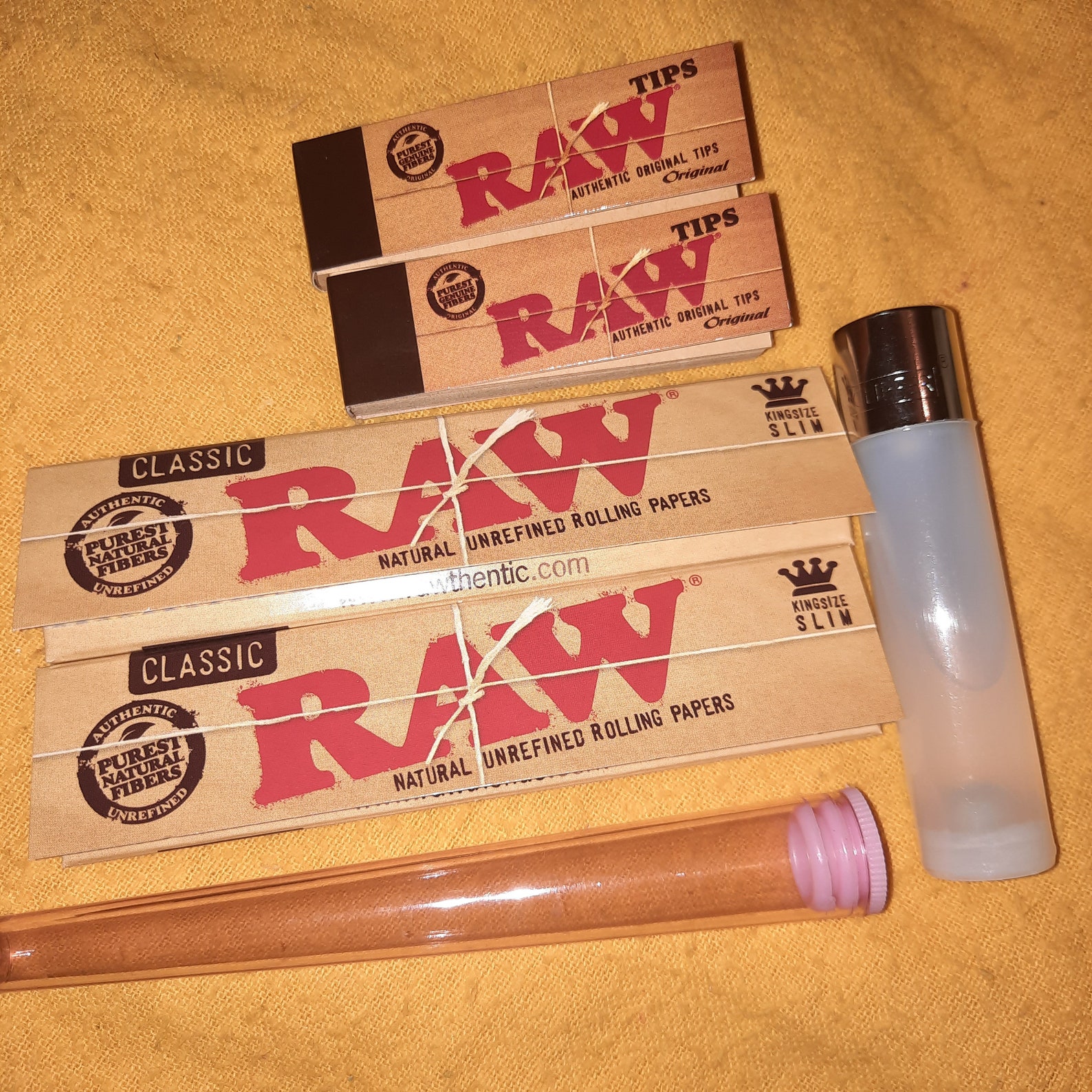 Raw smoke kit with lighter and doob tube Etsy