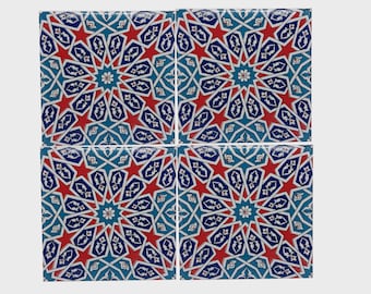 トルコアーティストのハンドメイドタイル大サイズ トルコアーティストのハンドメイドタイル大サイズ