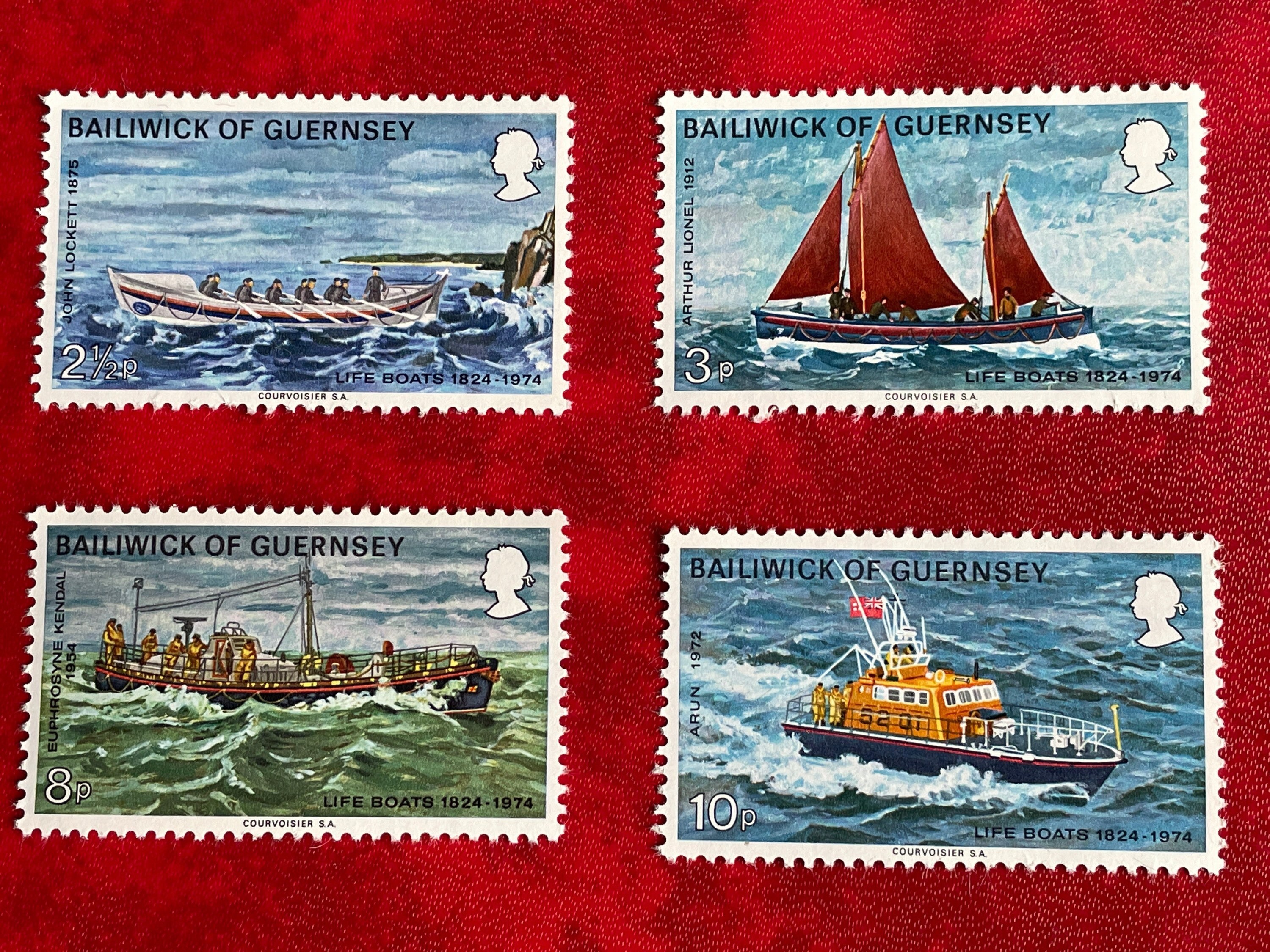 Bailiwick Of Guernsey Mint Stamps 1974 150th Anniversary Of Etsy