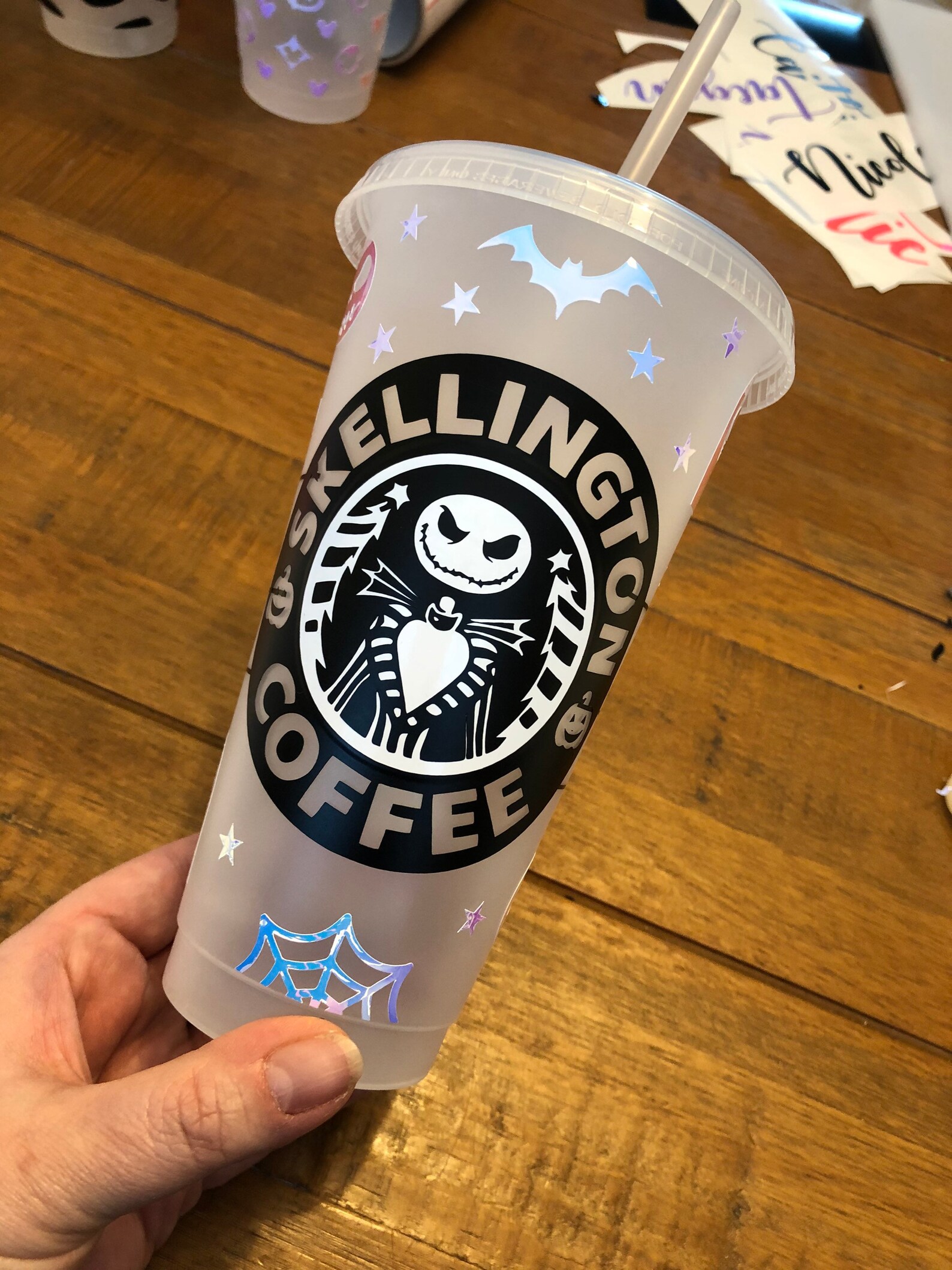 Starbucks Cup with Jack Skellington Nightmare Before Christmas Etsy