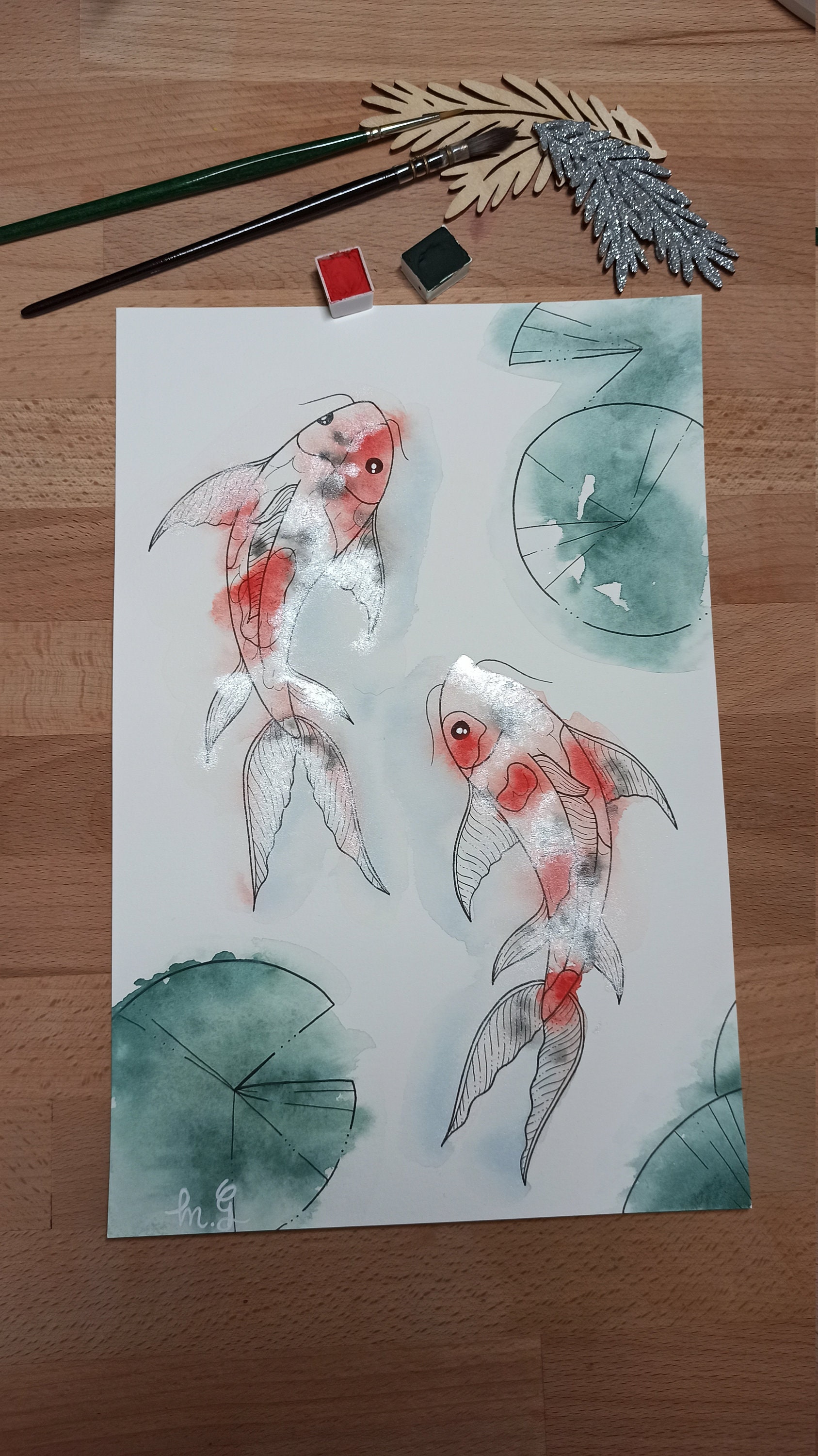 Koï Façon Tâches de Peinture