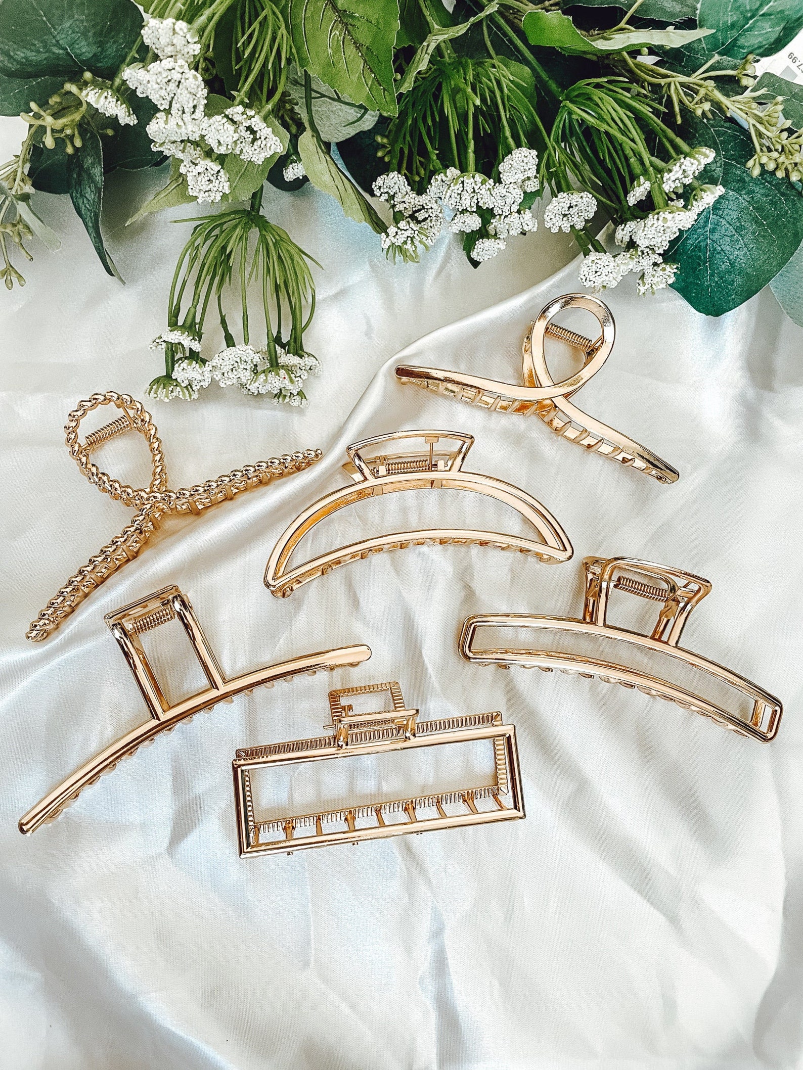 Gold Claw Clips // Claw Clips // Thick Hair Clips // Hair Claw Etsy