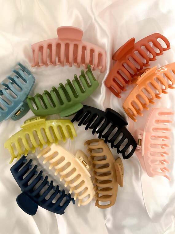 Summer Colored Claw Clips Glossy Claw Clips Large Claw Etsy