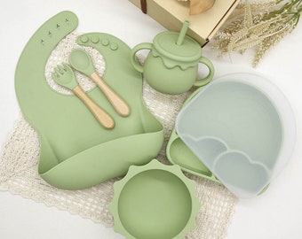 WEATHER baby toddler complete feeding set 7 pcs. gift wrapping