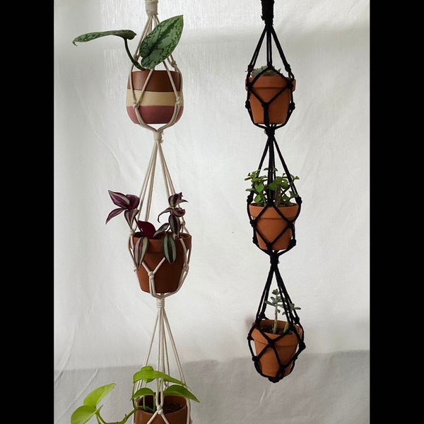 Small Pot Hanger | Black Plant Hanger | Multi Hanger | | Propagation Station | Mason Jar Holder | Herb Garden | Hanging Planter