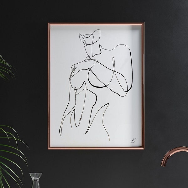 Abstract Female Form Etsy