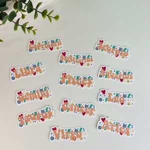 Fetzige Sternzeichen Sticker - Horoskop Aufkleber - Wasserflaschen Aufkleber - Wasserflaschen Aufkleber - Wasserfester Aufkleber - Wasserfester Aufkleber - Aufkleber für Hydroflaken