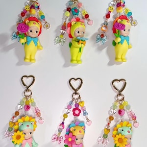 ソニーエンジェル フラワーギフト キーチェーン - 財布チャーム - ソニーエンジェル ビーズキーチェーン - 本物のソニーエンジェル - ビーズキーチェーン - チャームキーチェーン