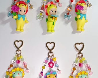 ソニーエンジェル フラワーギフト キーチェーン - 財布チャーム - ソニーエンジェル ビーズキーチェーン - 本物のソニーエンジェル - ビーズキーチェーン - チャームキーチェーン