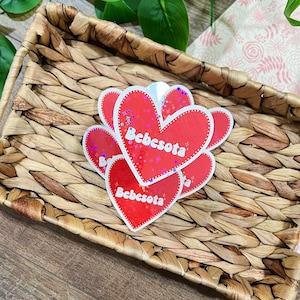 Holografische Bad Bunny Lyrics Bebesota Sticker - Bebesota Heart - Laptop Waterfles Sticker - Weerbestendige Sticker - Bad Bunny Merch