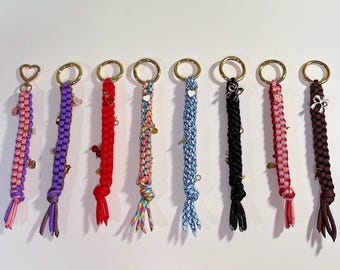 Handmade Paracord Keychain: Miu Miu Inspired Beaded Bag Charm - Etsy