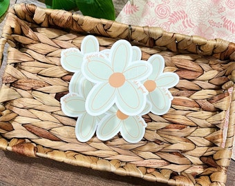 Focus on the Good Flower Sticker: Holographic or Glossy, Waterproof