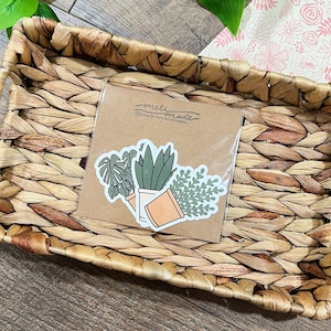 Pflanzen Sticker Pack - PflanzenLiebhaber Sticker Pack - Sticker Bundle - Laptop Wasserflasche Sticker - Wetterfester Sticker - Pflanzen Mama Geschenk