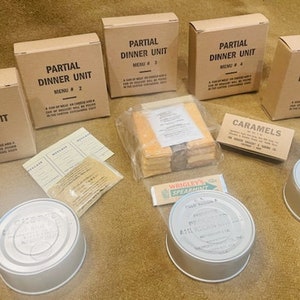 World War II Edible Rations - Partial Dinner Unit - Eat What World War II Soldier's Ate - Reenactor Impression Ration Kit
